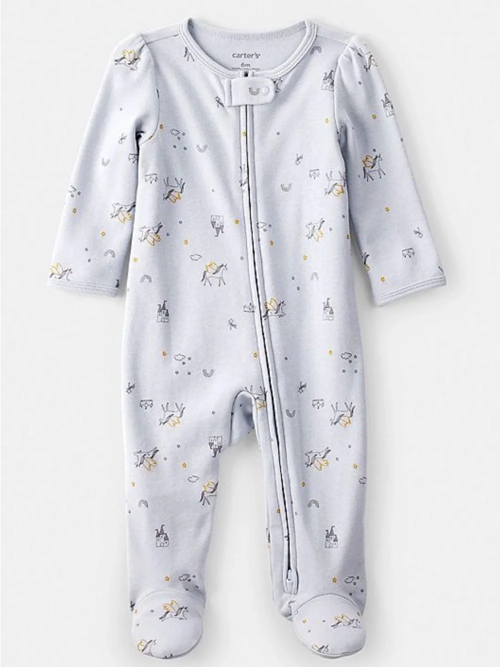 Carter’s Baby Girls 2-Piece 2 Way Sleep & Play Pajamas - 9M